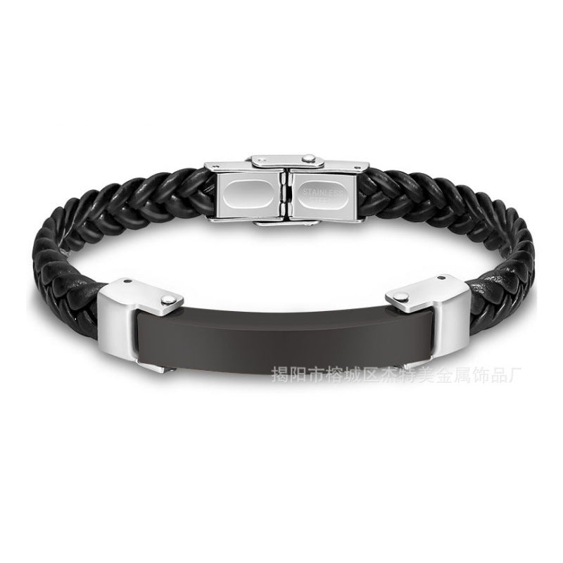 Silicone Bracelet Microfiber Titanium Steel Gold-plated Rose