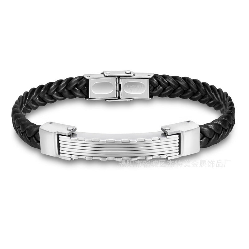 Silicone Bracelet Microfiber Titanium Steel Gold-plated Rose