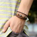 Handmade Beaded Multi-layered Leather Bracelet