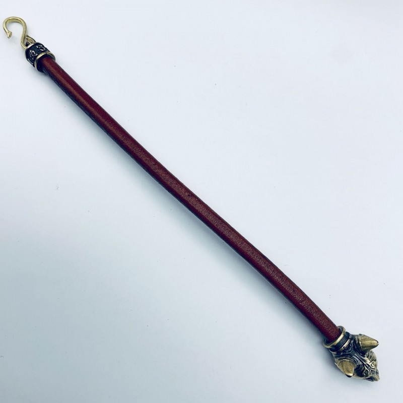 Egyptian Cat Genuine Leather Bracelets Made of Brass Old Bracelets