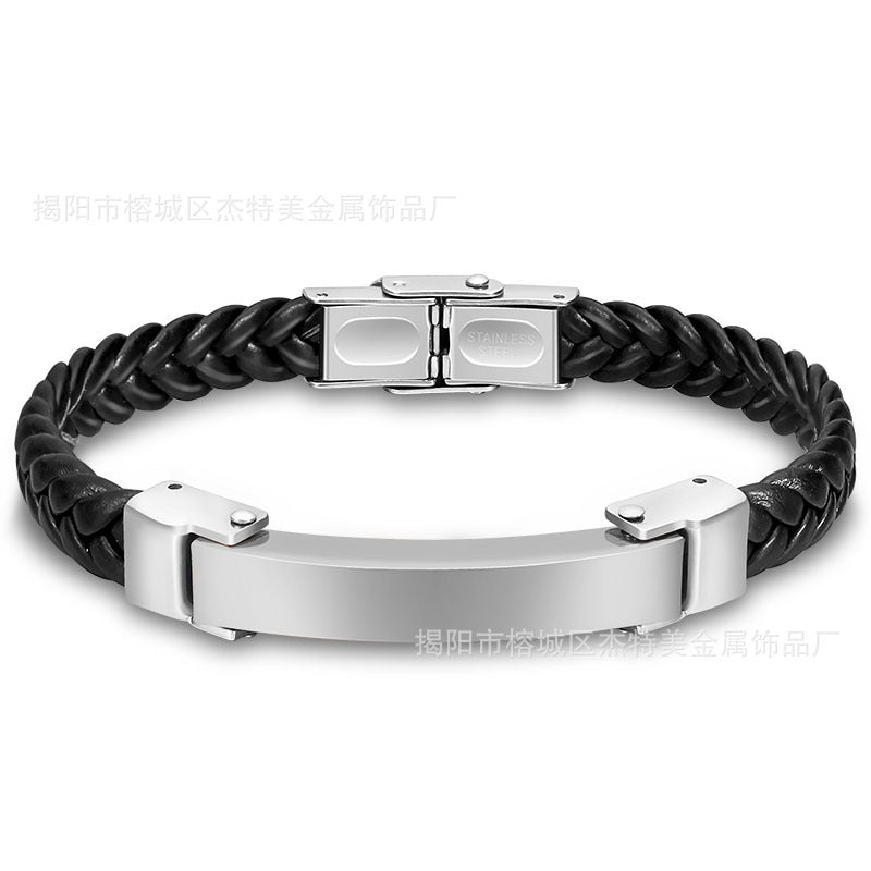 Silicone Bracelet Microfiber Titanium Steel Gold-plated Rose