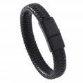 Men's Leather Woven Magnetic Buckle Bracelets