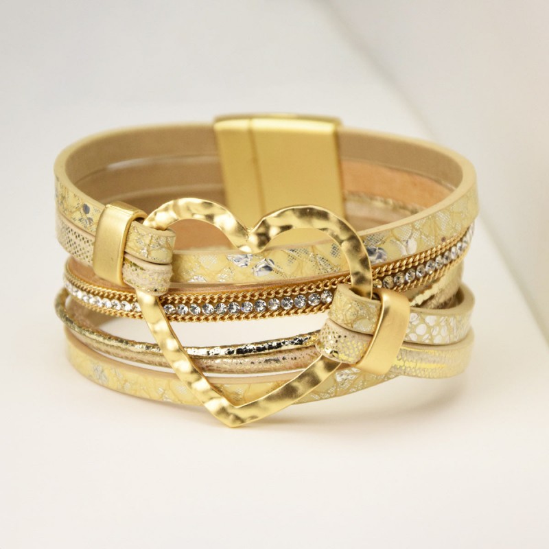 6pcs Exaggerated Heart Accessories Wrist Jewelry Magnetic Cl