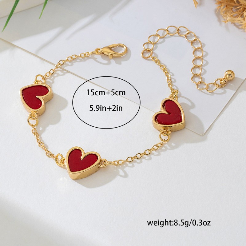 1 Fashion Simple Design Sense Red Metal Phnom Penh Love Cute