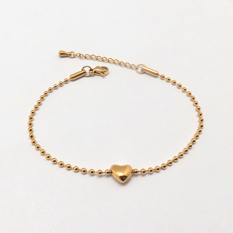 Fashion all-match titanium steel bracelet women's