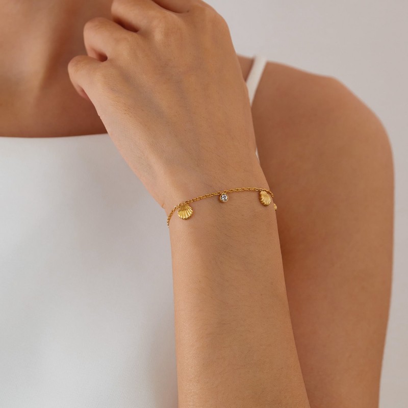 Stainless Steel Gold-plated Bracelet Fashion Personality All