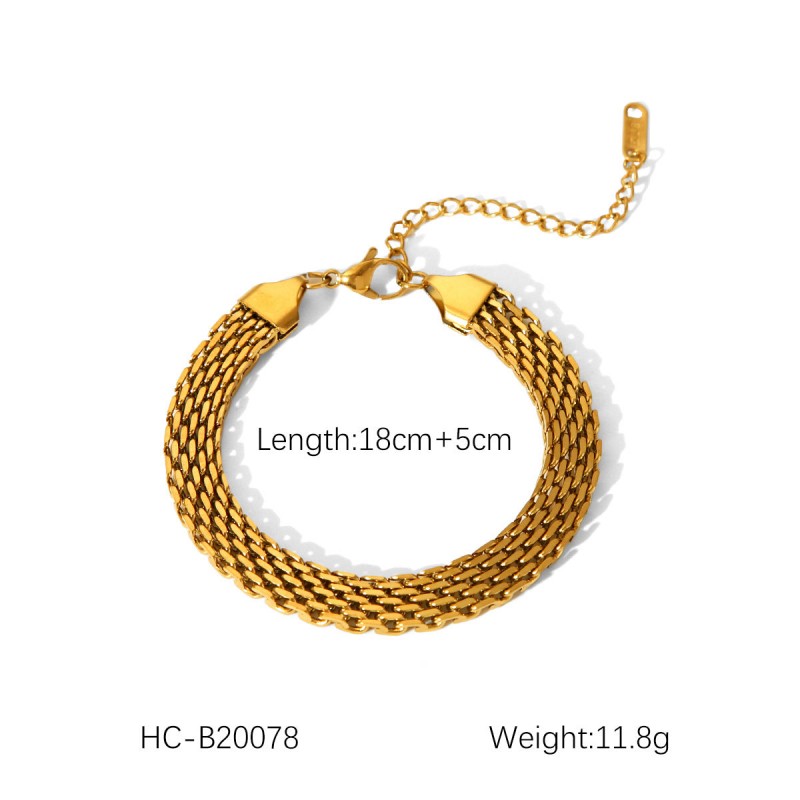 Hot Selling 18K Gold Plated Bracelet Stainless Steel Bracelet
