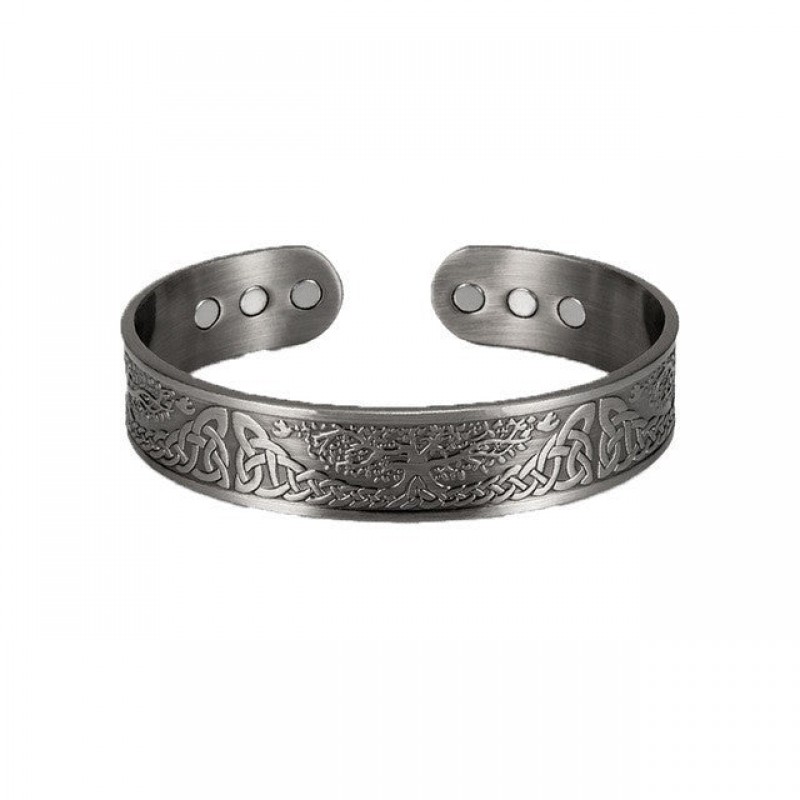 Vintage Alloy Bracelet Magnetic Therapy Hand Ring Fashion