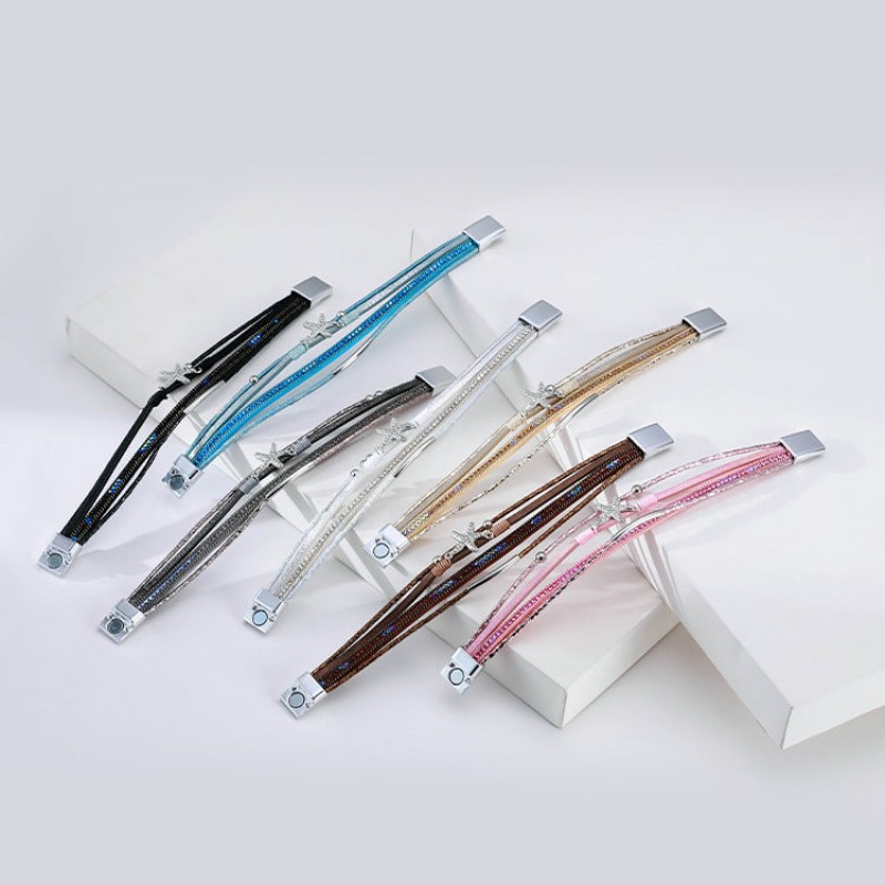 Multi-layer Diamond Starfish Bracelet