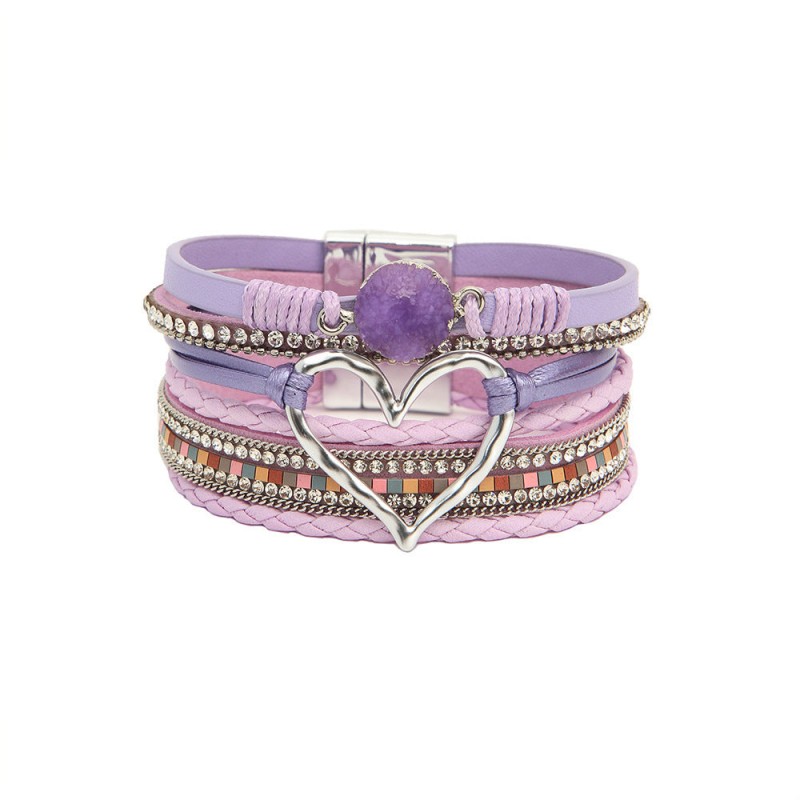 Bohemian Multi-layered Leather Handwoven Love Bracelet
