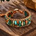 Cow Leather Rope Hand Woven Ethnic Style Leather Bracelet