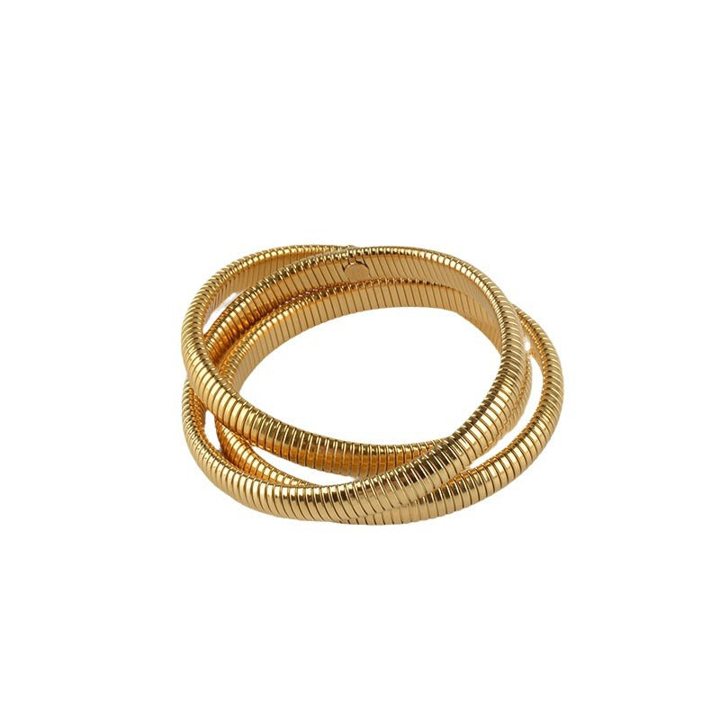 three-layer wide-brimmed bracelet personalized design bracelet