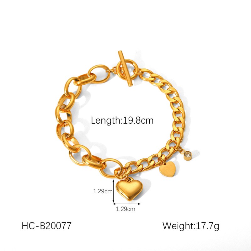 Hot Selling 18K Gold Plated Bracelet Stainless Steel Bracelet
