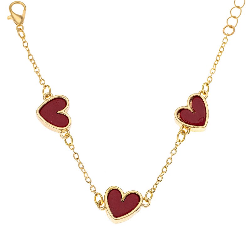 1 Fashion Simple Design Sense Red Metal Phnom Penh Love Cute