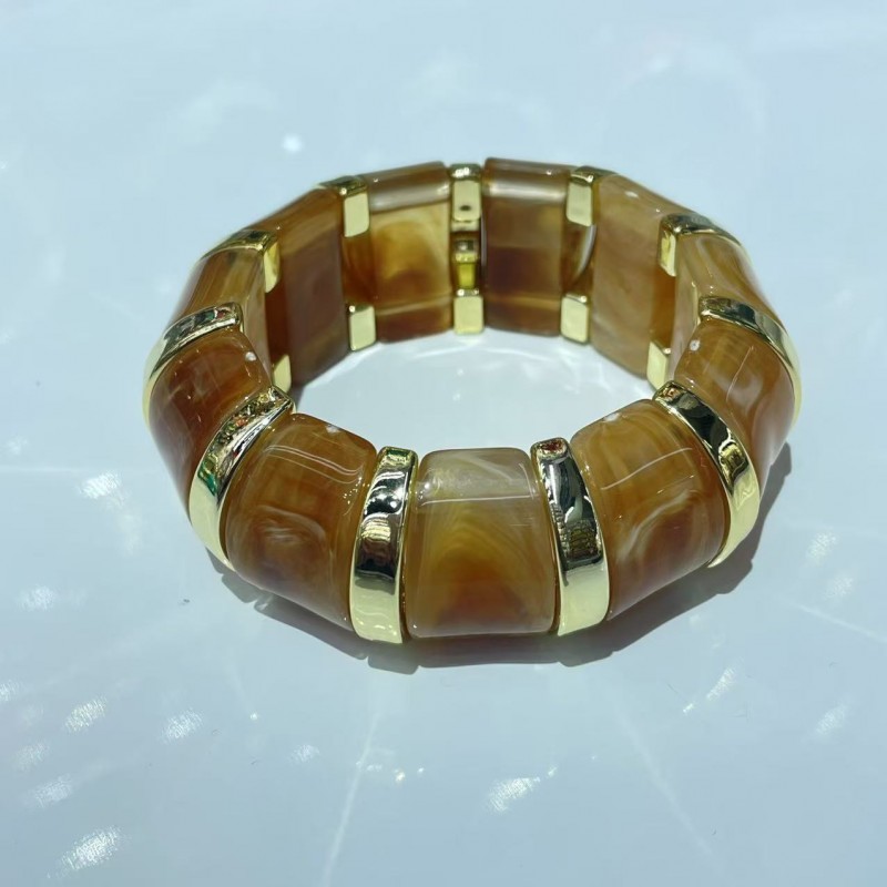 New Acrylic Stamping Rope Simple Maillard Bracelet