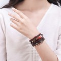 Baroque Freshwater Pearl Braided Multi-Layered Leather Bracelet
