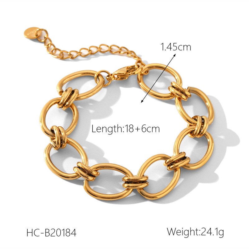 Hot Selling 18K Gold Plated Bracelet Stainless Steel Bracelet