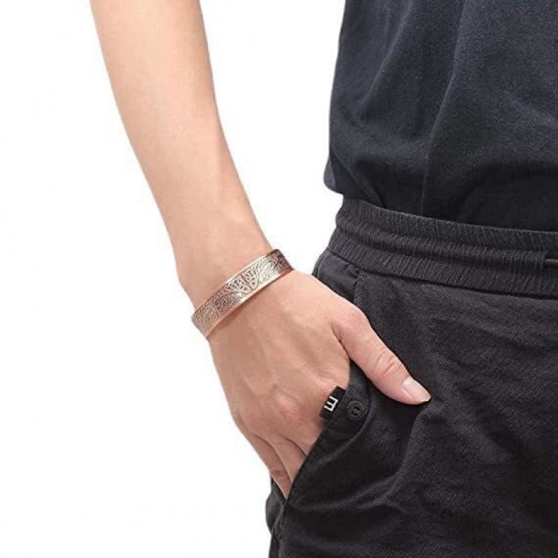 Vintage Alloy Bracelet Magnetic Therapy Hand Ring Fashion