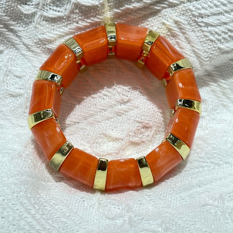 New Acrylic Stamping Rope Simple Maillard Bracelet