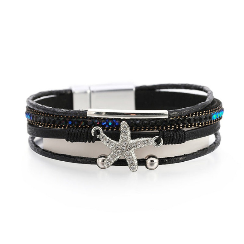 Multi-layer Diamond Starfish Bracelet