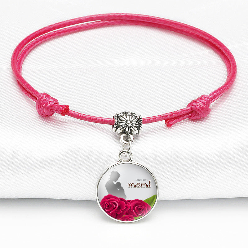 Color Series Time Gemstone Leather Bracelet