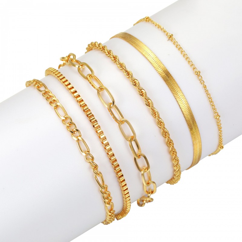 Bohemian Metal Chain 6-Piece Set Multilayer Chain