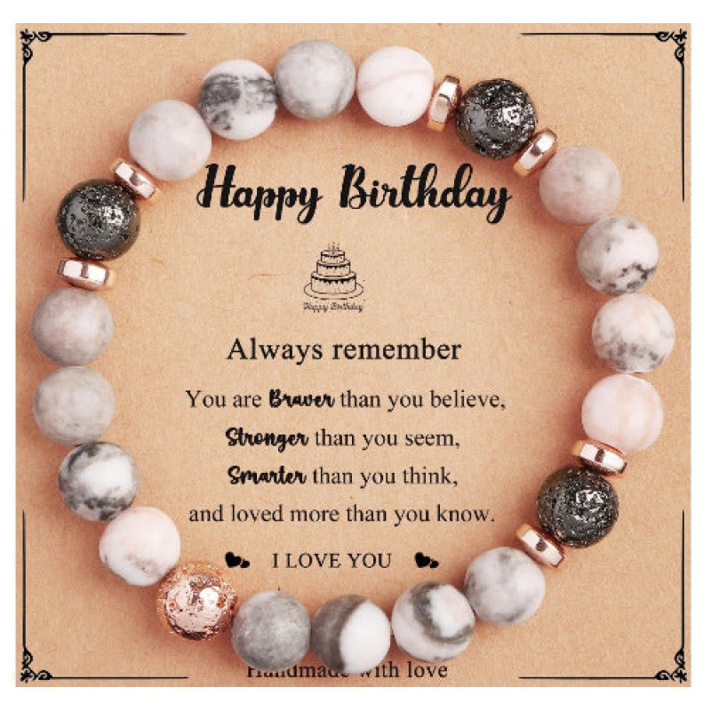 Summer Colored Glass Four-piece Vintage Bracelet