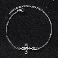 Silver Stainless Steel Cross Bracelet