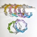10pcs new gradient transparent color matching wave roun