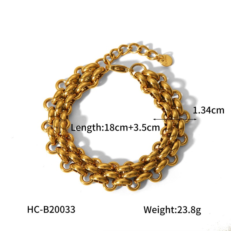 Hot Selling 18K Gold Plated Bracelet Stainless Steel Bracelet