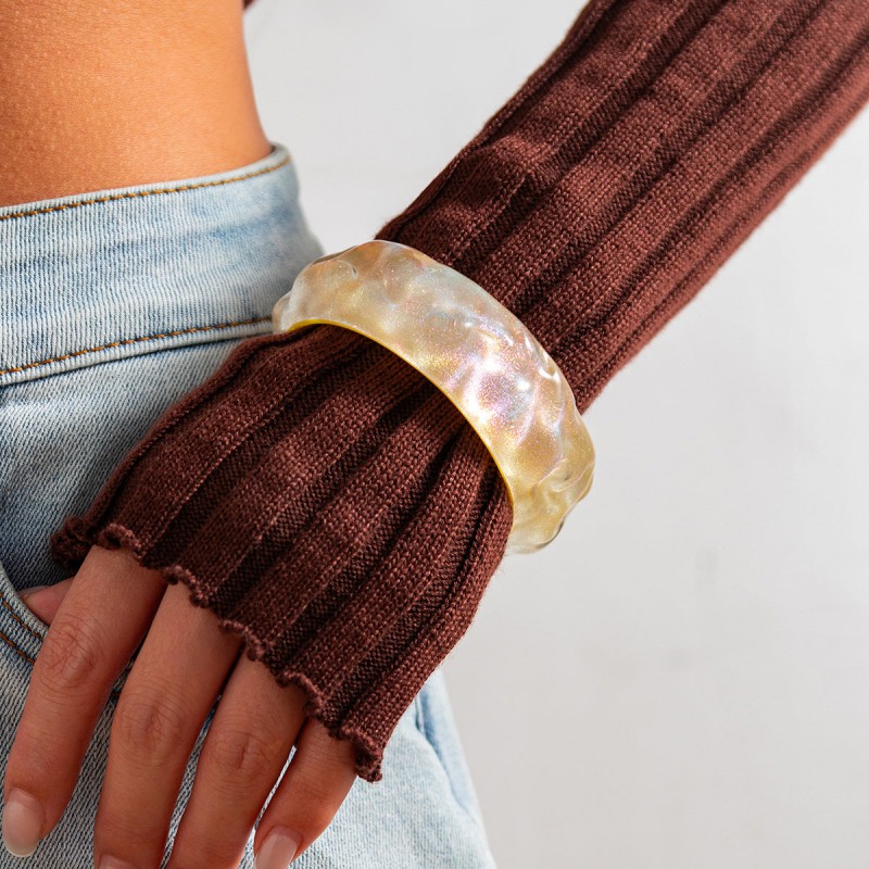 sweet cool ins wind glitter wide bracelet