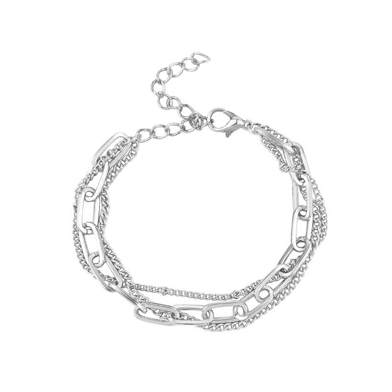 Design gold simple multi-layer bracelet