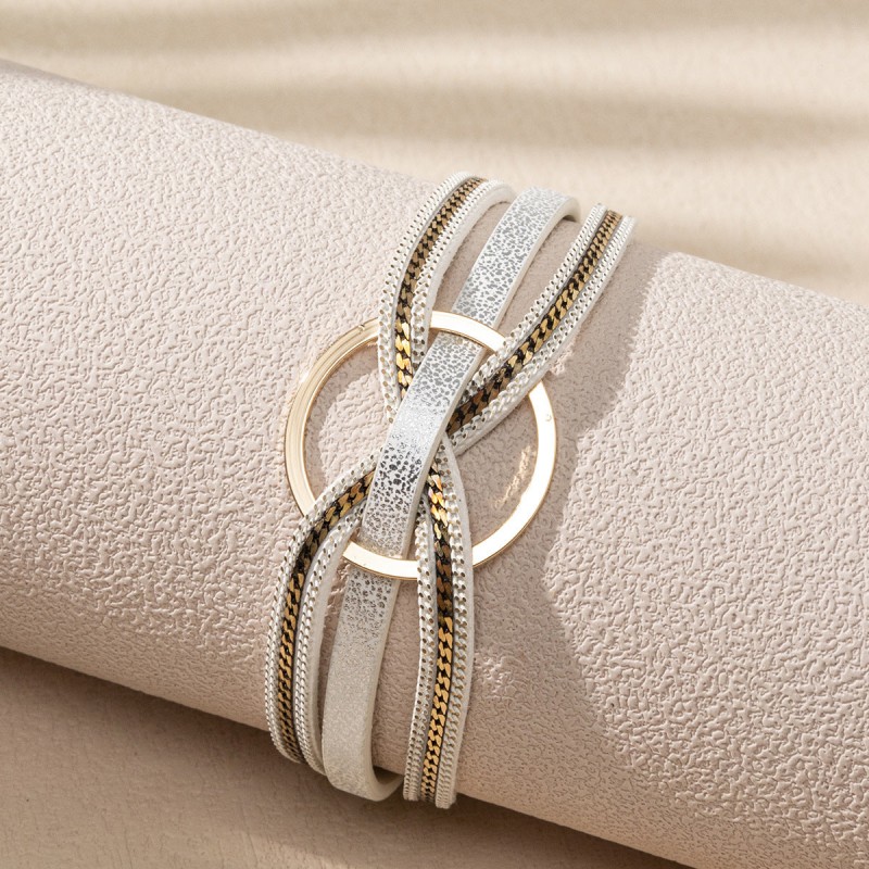 Leather Multi-layered Bohemian Magnetic Bracelet