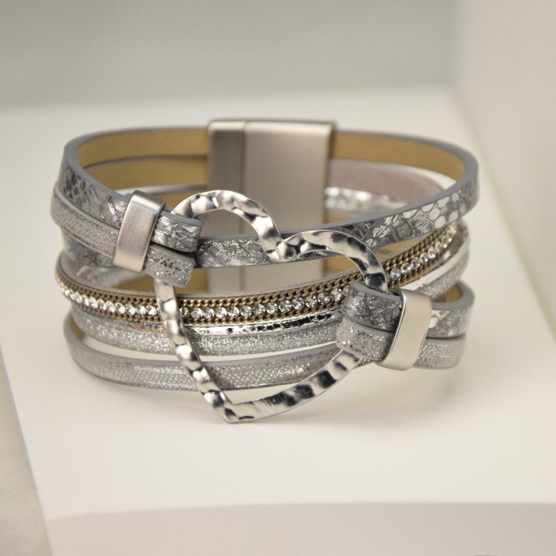 6pcs Exaggerated Heart Accessories Wrist Jewelry Magnetic Cl