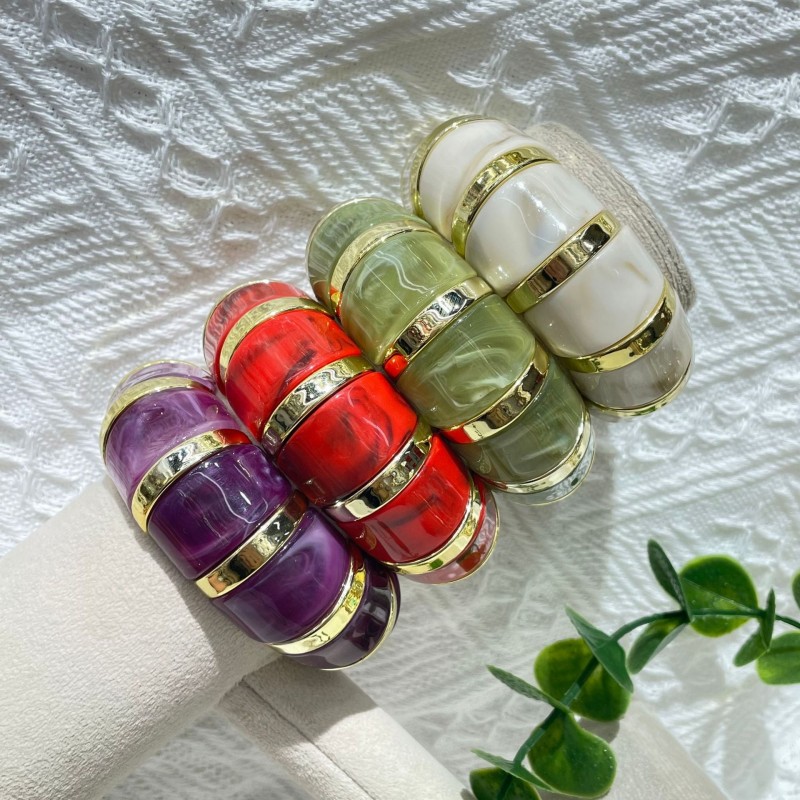 New Acrylic Stamping Rope Simple Maillard Bracelet