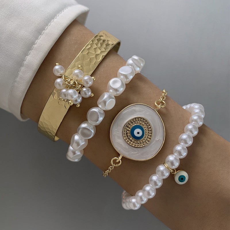 Bohemian Personalized Evil Eye Bracelet Set