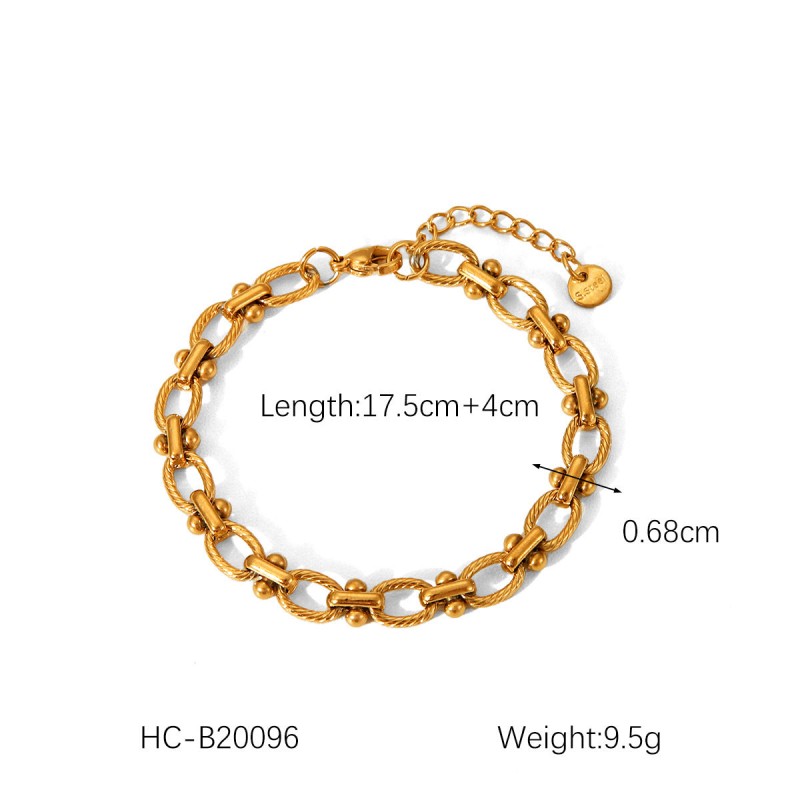 Hot Selling 18K Gold Plated Bracelet Stainless Steel Bracelet
