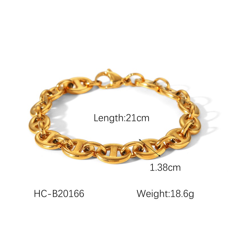 Hot Selling 18K Gold Plated Bracelet Stainless Steel Bracelet