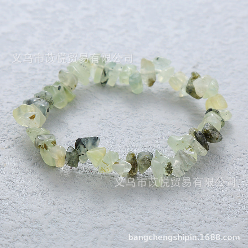 5pcs natural crystal gravel elastic bracelet colorful gravel