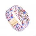 Alloy Tube Magnet Buckle Valentine's Day Leather Bracelet OLY-BT-LuoKun001