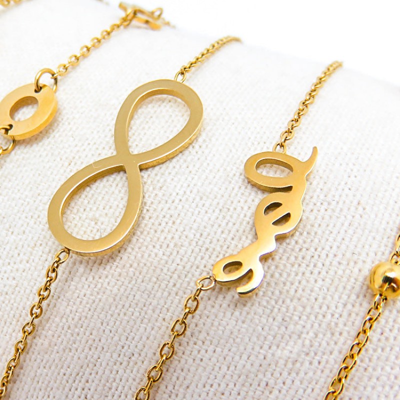 Fashion all-match titanium steel bracelet women's