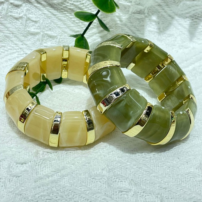 New Acrylic Stamping Rope Simple Maillard Bracelet