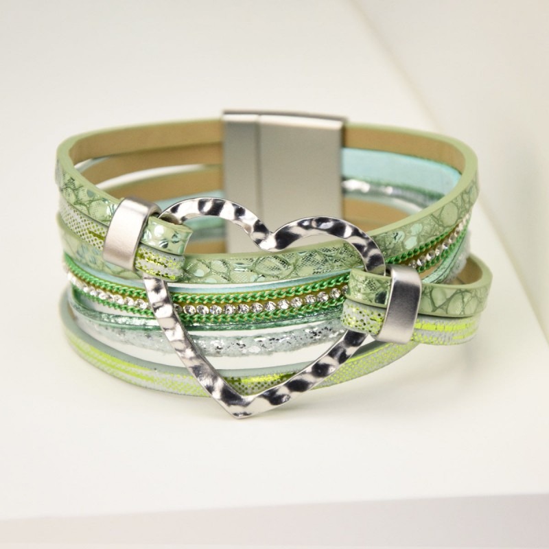 6pcs Exaggerated Heart Accessories Wrist Jewelry Magnetic Cl