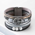 Hand Woven Leather Hollow Tree of Life Multilayer Bracelet