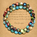 bohemian beaded colorful emperor stone bracelet