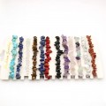 5pcs natural crystal gravel elastic bracelet colorful gravel