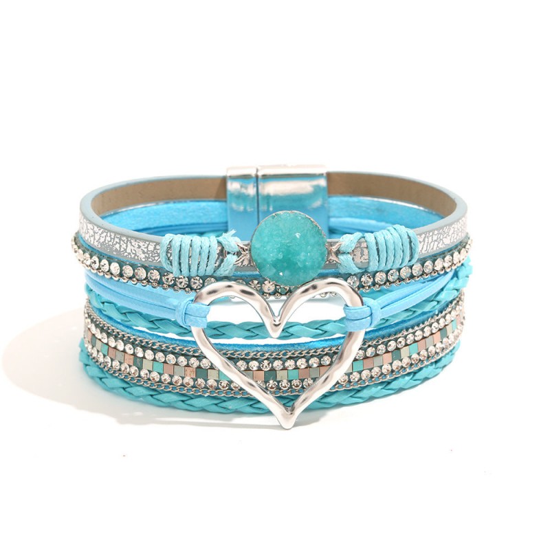 Bohemian Multi-layered Leather Handwoven Love Bracelet