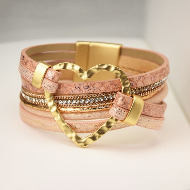 6pcs Exaggerated Heart Accessories Wrist Jewelry Magnetic Cl