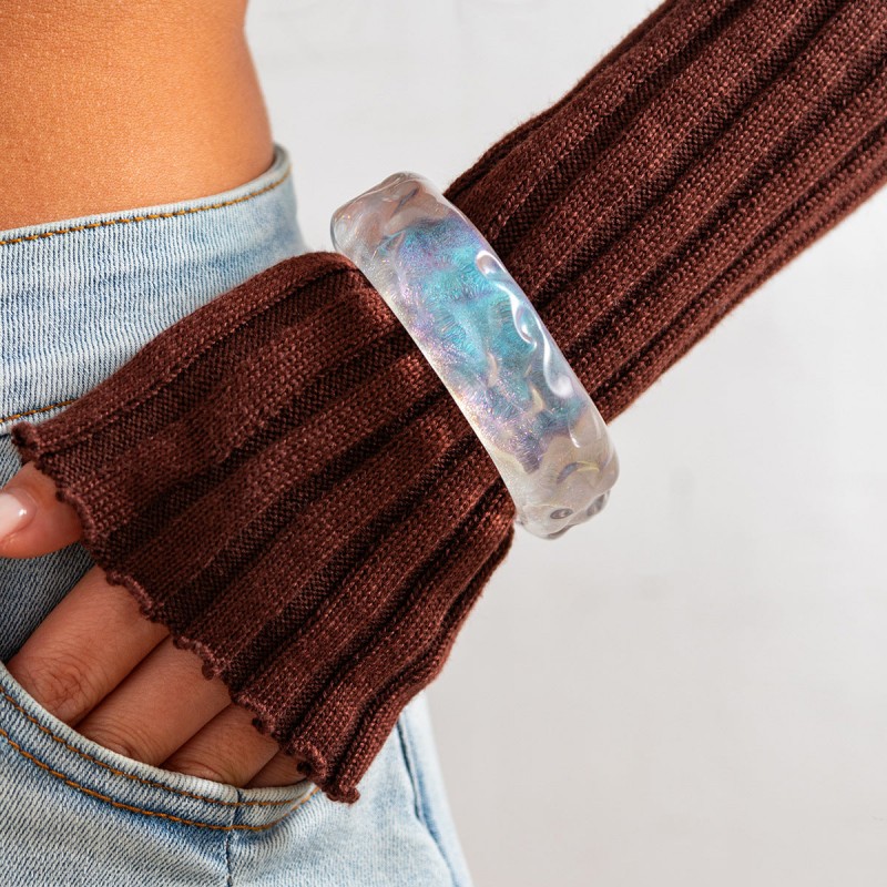 sweet cool ins wind glitter wide bracelet