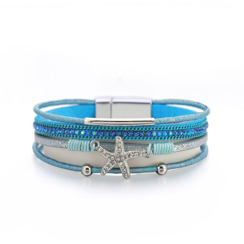 Multi-layer Diamond Starfish Bracelet